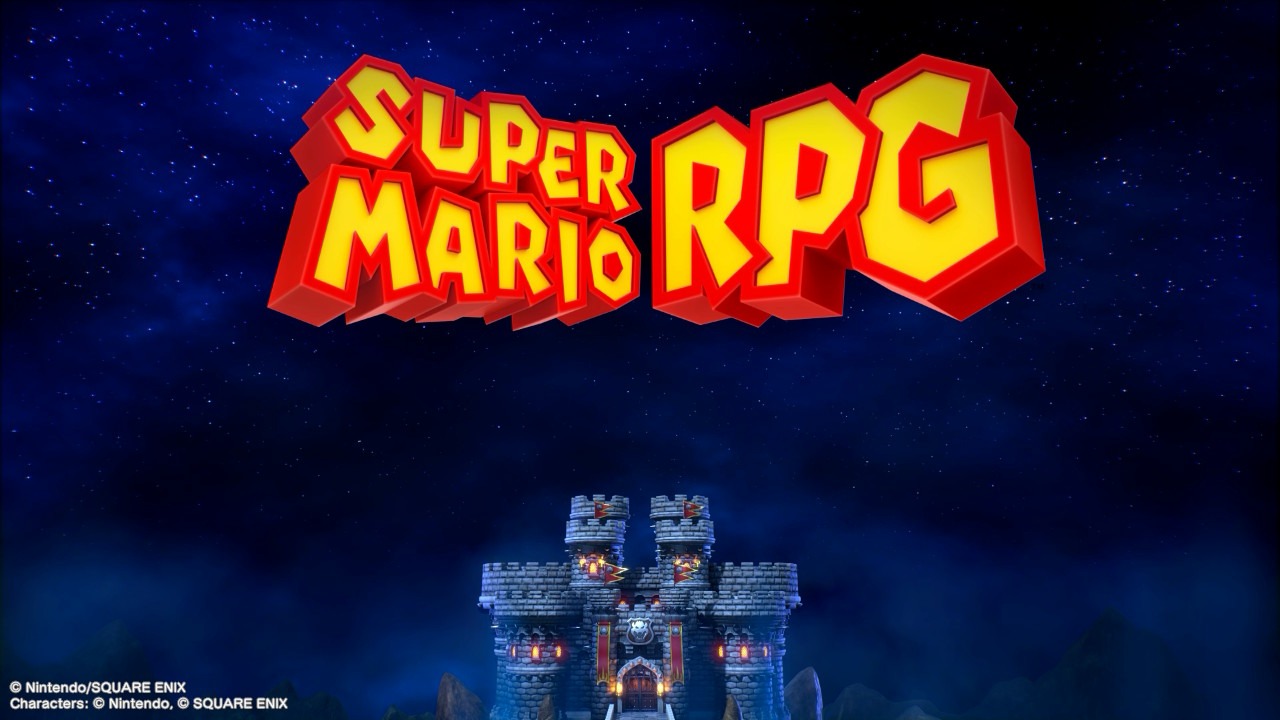 Title Screen for Super Mario RPG on First Load