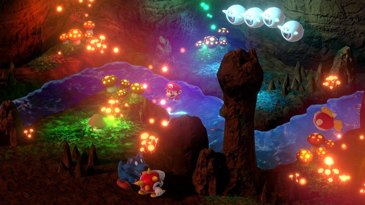 Midas Course Cavern in Super Mario RPG on Nintendo Switch