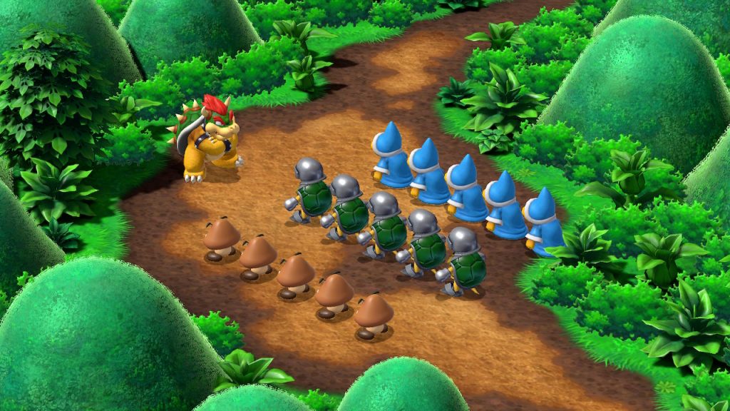 Bowser with his army in Rose Way.