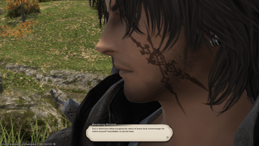 Coming to the conclusion Clive is not from Eorzea, but from another star, especially noting his unique tattoo on his face.