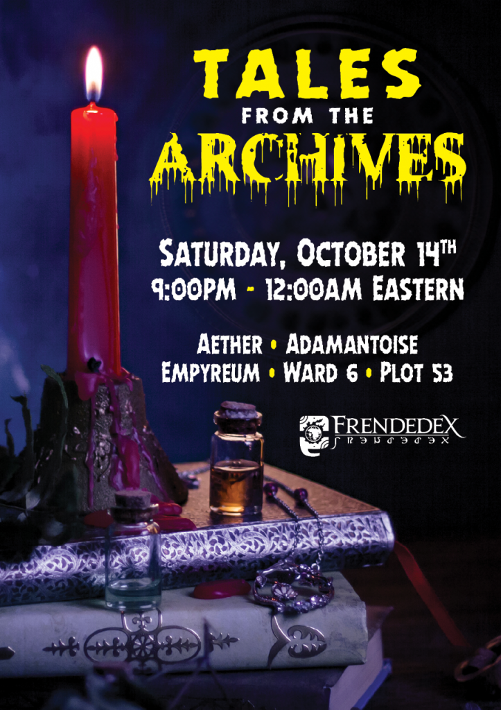 Promotional Poster for 'Tales from the Archives' Event.