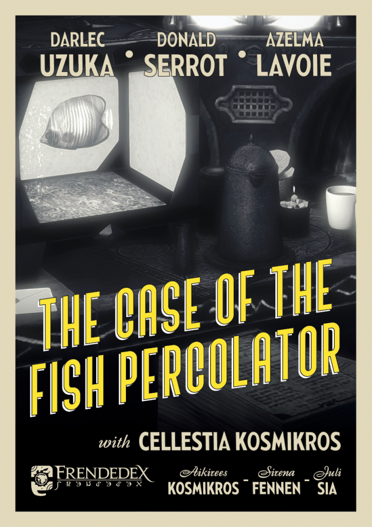 Promotional Poster for 'The Case of the Fish Percolator.'