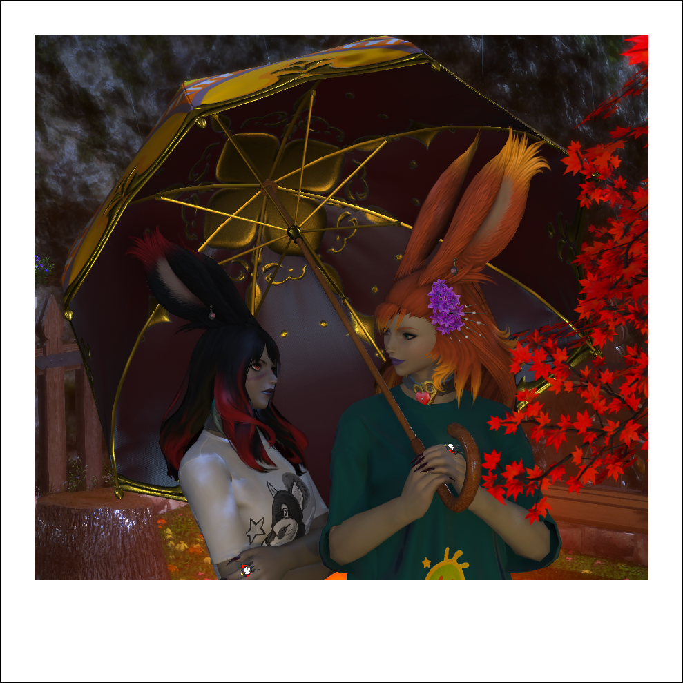 Polarioid photo of Reinylla and Elizara.