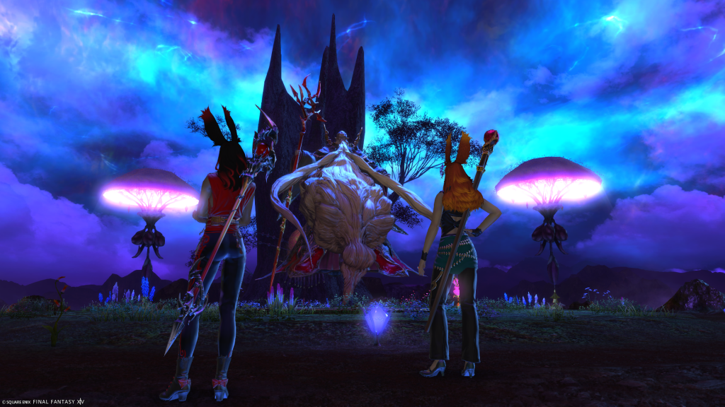 Elizara and Reinylla confronting Ramuh