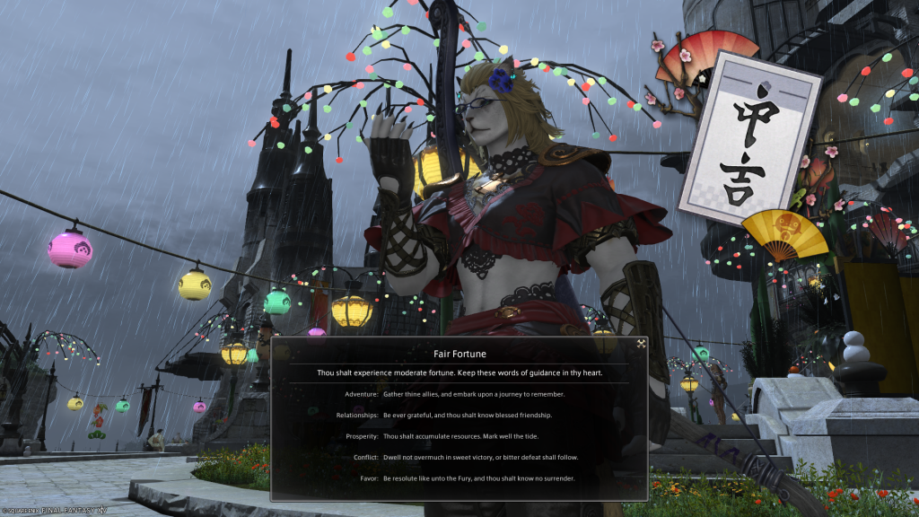 Aikirees' Heavensturn draw of Fair Fortune.