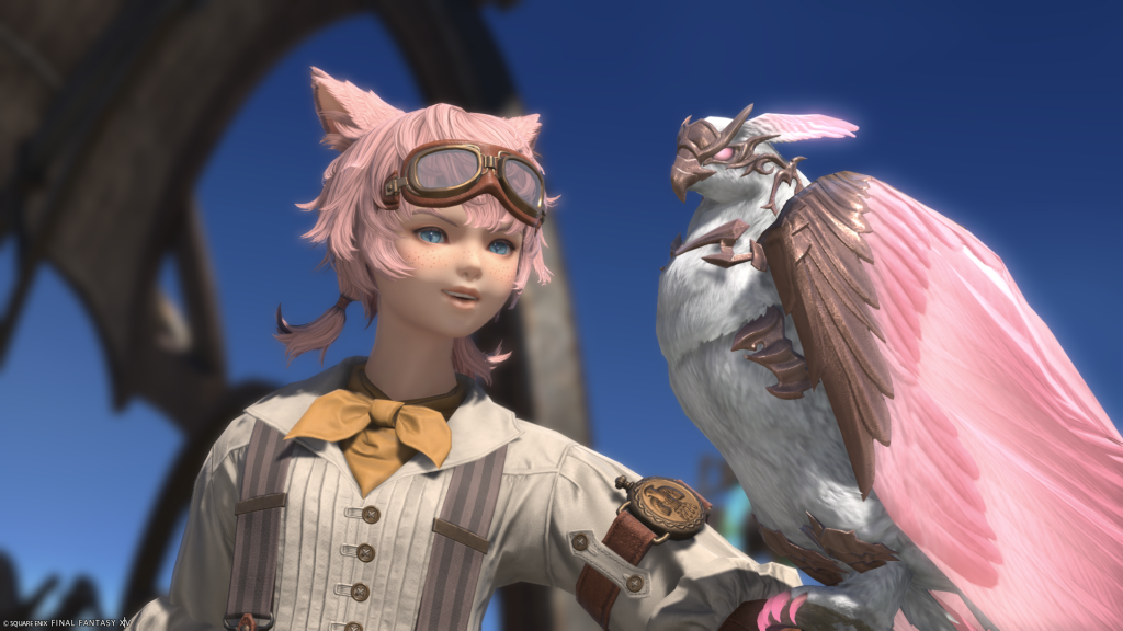 Visna and her Falcon familiar.