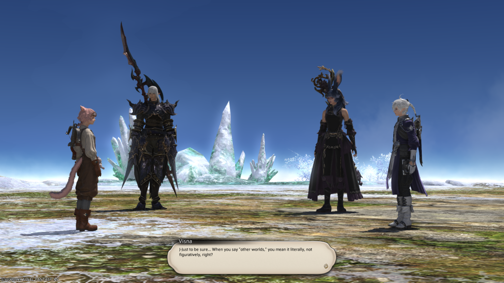 Visna verifying Alphinaud's remark about "other worlds."